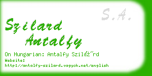 szilard antalfy business card